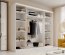 SW-AND-250 cm -WB Sliding wardrobe,White matt/black matt