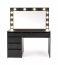 HOLLYWOOD XL Schminktisch mit Spiegel,Black