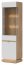 MILTON-ML 05 L/R Витрина,Cremona torro oak/white matt
