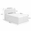 Kingly Box springs 160x200+Top H8 80x2 elektriline voodi