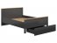 Hesen LOZ1S/140+W140 Bed with one drawer