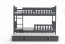 Cubus 3 Triple bunk bed with mattress 190x90 graphite