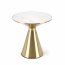 TRIBECA Round coffee table,white marble/gold