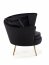 ALMOND Armchair (black)