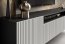 NOE BW RTV 200 cm TV seinakapp,Must matt/Valge matt