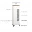Velutto WIT 1W Glass-fronted cabinet