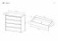 XELO F Chest of drawers Craft oak gold/white mat