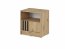 NELLY S51 Voodikapp (oak artisan/black lamella)