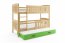 Cubus 3 Etagenbett Hochbett 190x90 mit 3 Matratzen,Kiefer