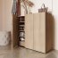 EASY EA-03 Chest 3d with lighting - oak scandi/white gloss