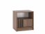 NELLY S51 Bedside (nut/black lamella)