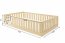 Montessori Кровать детская с матрасом 120x200 Сосна