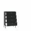 Intermu KOM 4S Chest of drawers,Black