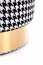 ARUNA puf black/white/gold