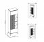 Velutto WIT 1W Glass-fronted cabinet