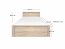 Narton 120+ST Bed with wooden frame