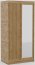 SW-DEL-A 100 cm Sliding wardrobe with mirror,Artisan