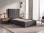 Taslan 90x200 Bett mit Bettzeugkasten (grau)
