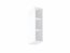 Sicilia W20o Wall cabinet with shelfs
