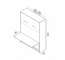 GENIUS GS-P-V-B-120x200 Vertical Murphy bed with desk