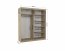 SW-ETT S-180 Sliding wardrobe with mirror,Sonoma