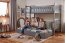 Cubus 3 Triple bunk bed with mattress 190x90 graphite