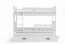 Cubus 3 Triple bunk bed with mattress 200x90 white