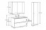 Sombra green Furniture set 100cm with FLY furniture washbasin, mirrored cabinet and tall cabinet