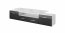 Evora TV-alus white/black gloss