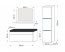 Furnitech Ванная комната LU1-17W-HG21-80U Z UM white/white gloss