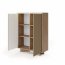 Style-Japandi A Sideboard mit 2 Türen,LED-Beleuchtung 