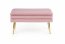 VELVA bench color: pink/gold