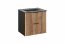 XILO BLACK WOTAN 82-60-D-2S Waschbeckenunterschrank
