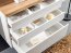 PLATINUM-White 820 Waschbeckenunterschrank