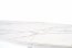 VIVALDI Extendable dining table white marble, leg white