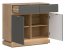 MILTON-ML 02 Kummut,Cremona torro oak/grey matt