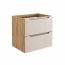 Luxor Beige Комплект мебели для ванной комнаты со столешницей,раковиной Nika и высоким шкафом