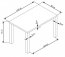 RONALD 120/80 Dinning table White