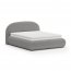 MOET 160x200 Bouclé-Polsterbett mit Matratze und Bettkasten