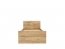 Zele LOZ/90+WKLAD Bed with wooden frame