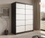 SW-CAL 150 cm Sliding wardrobe,Black matt/white matt