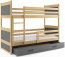 Riko II 190x90 Bunk bed with two mattresses Pine