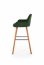 V-CH-H/93- C.Z Bar stool (Dark green/nut)
