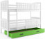 Cubus 2 Bunk bed with mattress 190x90 white/green